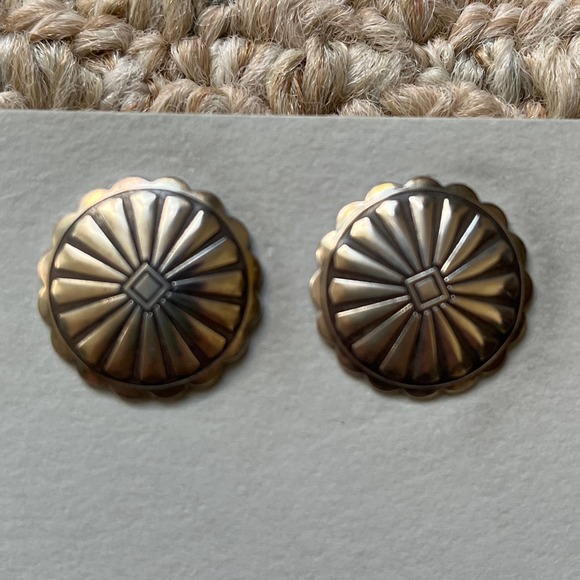 Sterling silver earrings - Southwestern theme. EUC - Picture 2 of 4